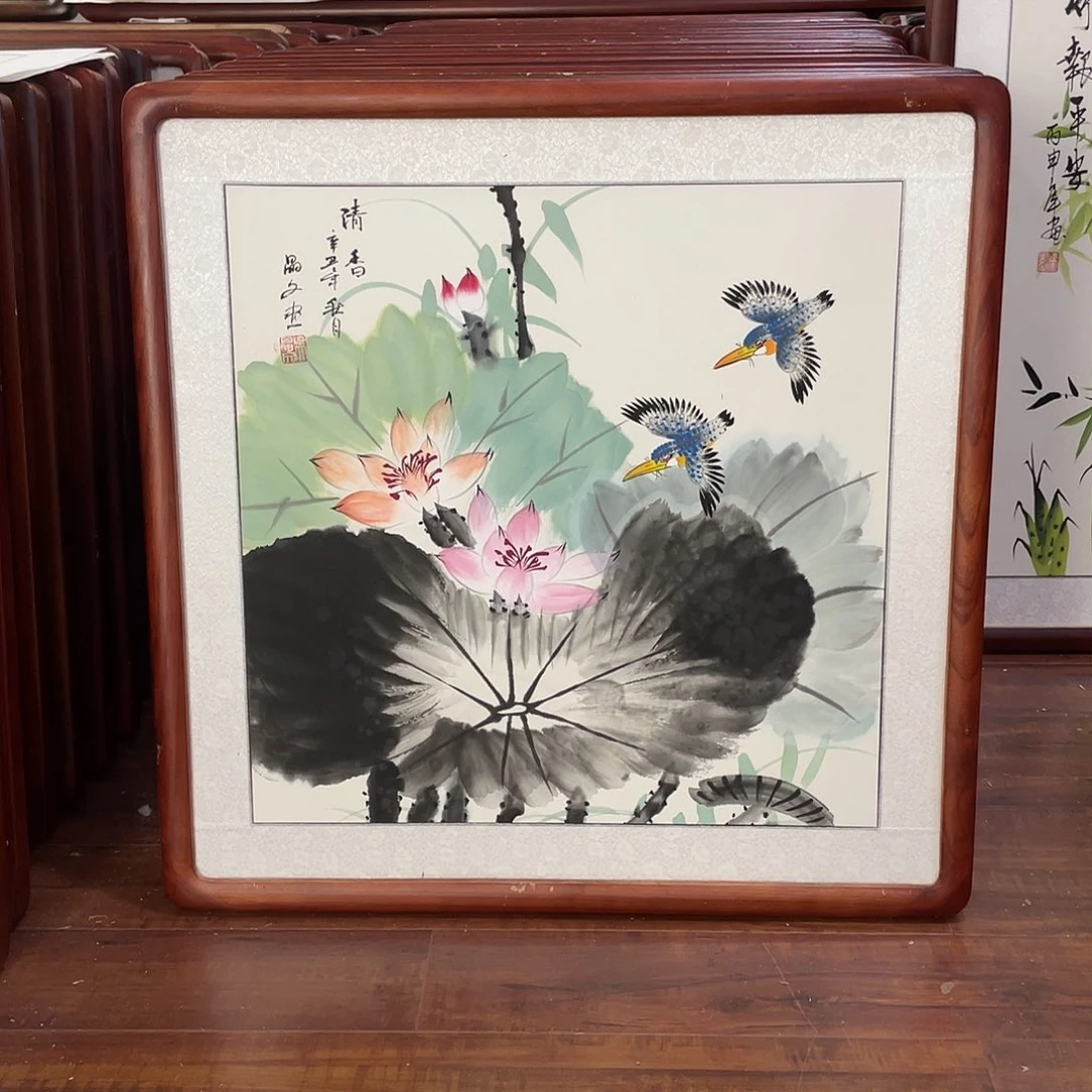 国画带框尺寸63*63厘米