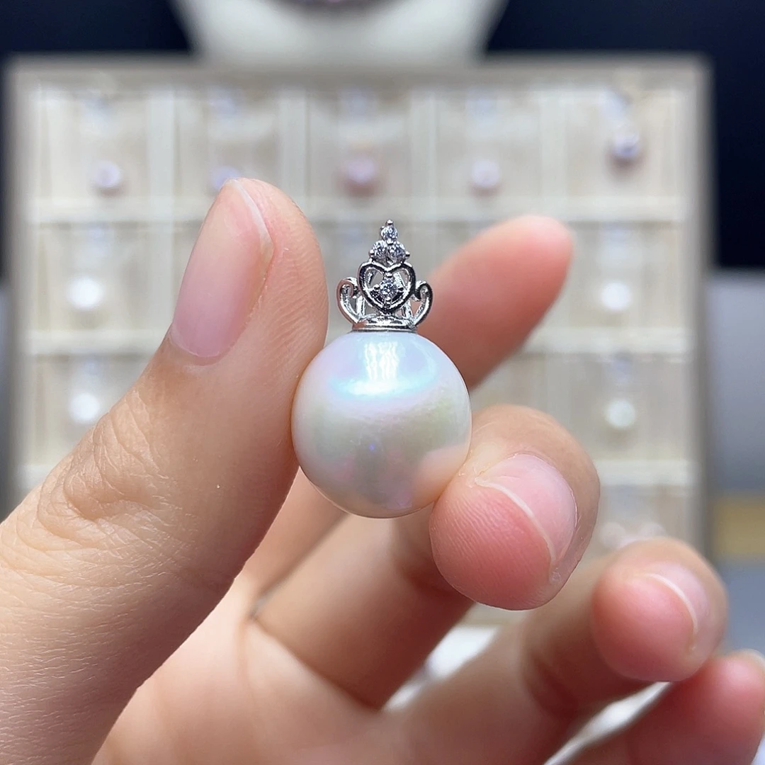 颈饰合金淡水珍珠
