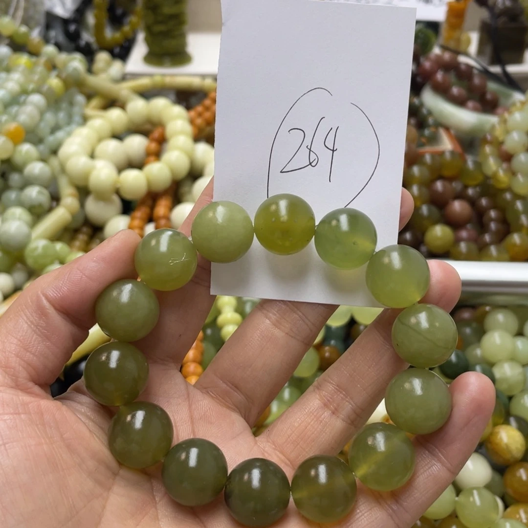 蛇纹石玉手链未镶嵌