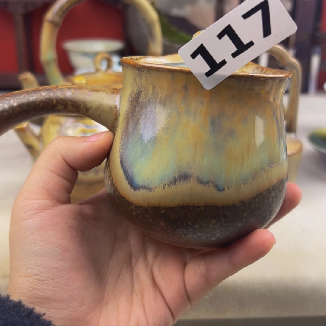 杯子纯手工柴烧主人杯