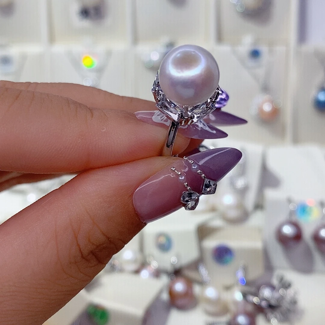 未镶嵌淡水珍珠戒指