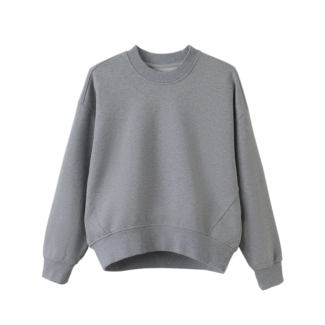 专柜同款【北欧之旅】C家纯棉毛圈拼接圆领针织衫25年春款CO-7076