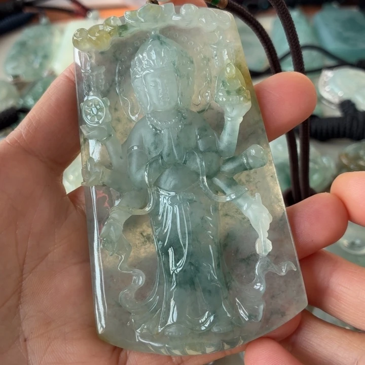 翡翠未镶嵌颈饰天然翡翠