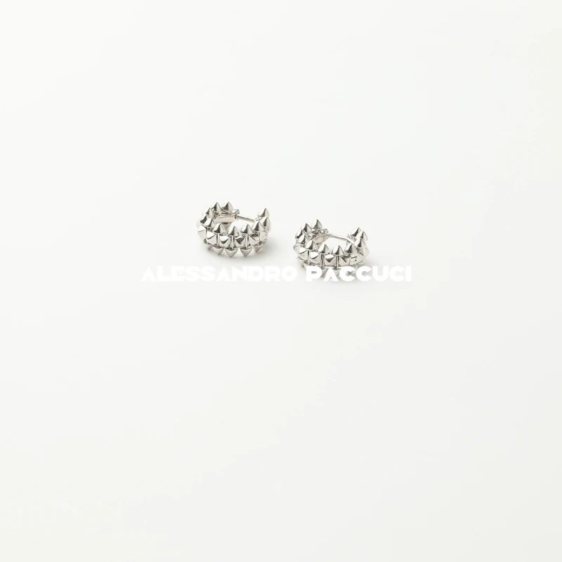 黄铜耳饰 AP洛哥52029EE【铆钉耳环】手工组装两色时尚精致百搭耳环