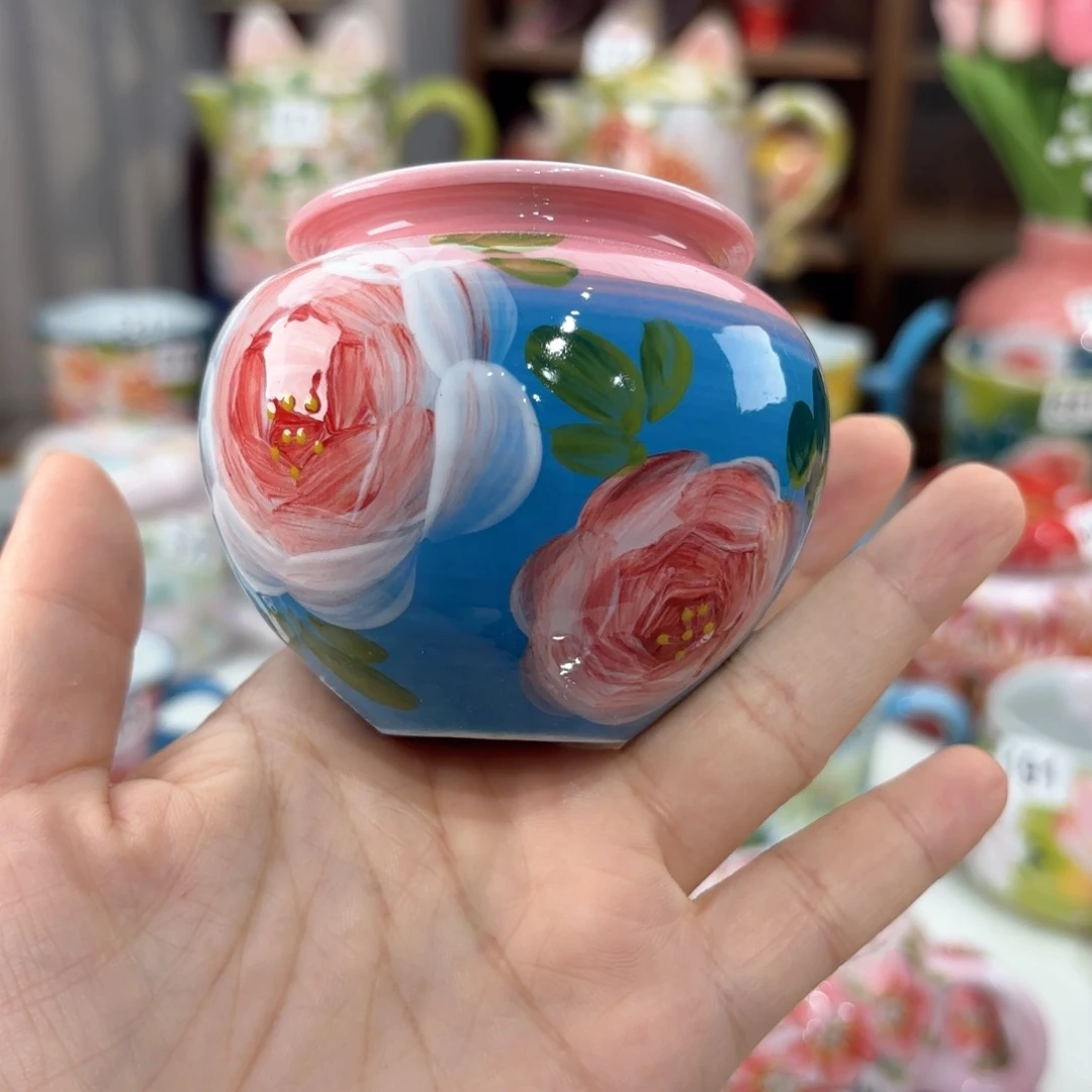 景德镇手绘高温釉下彩陶瓷茶具