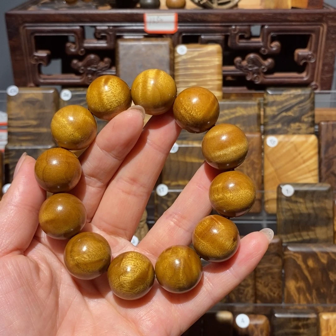 金丝楠手串/手链无**空金丝楠木小叶桢楠