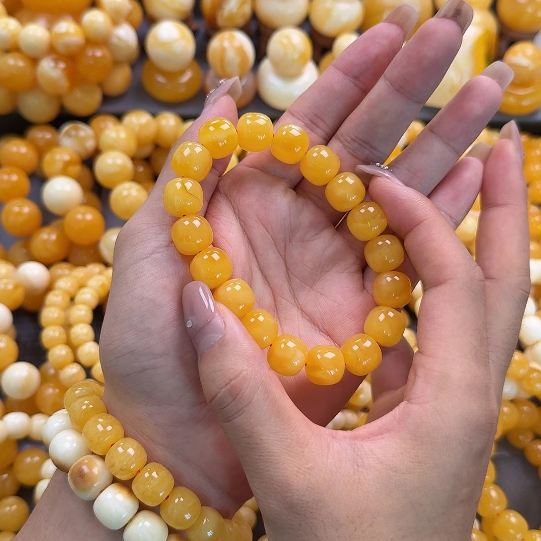 蜜蜡未镶嵌珠宝奇石同料13mm