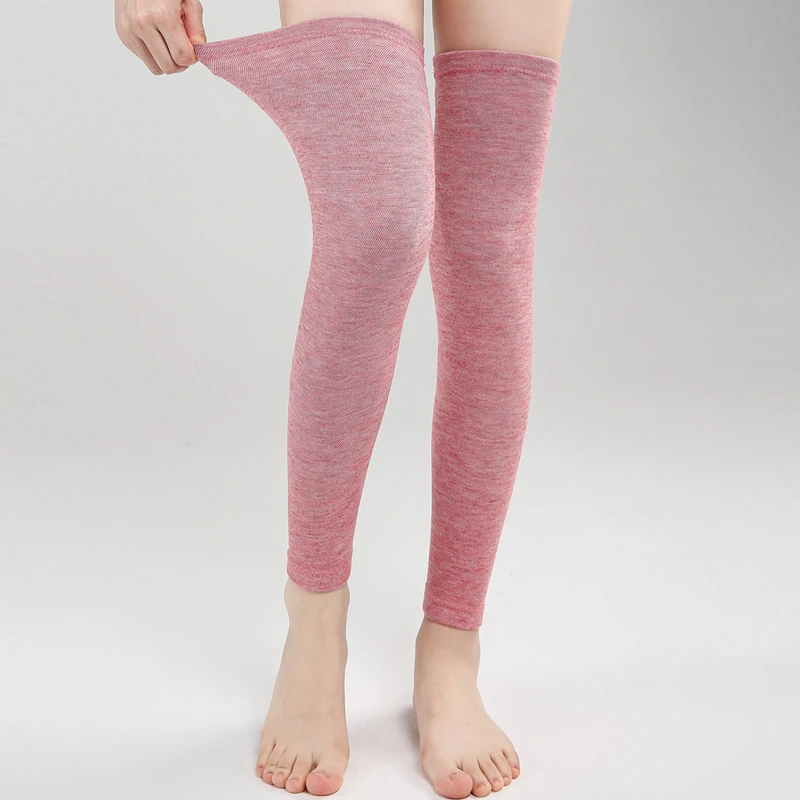 四季款棉布护腿套50公分加长护膝套硅胶防滑保暖中老年护膝护具CH