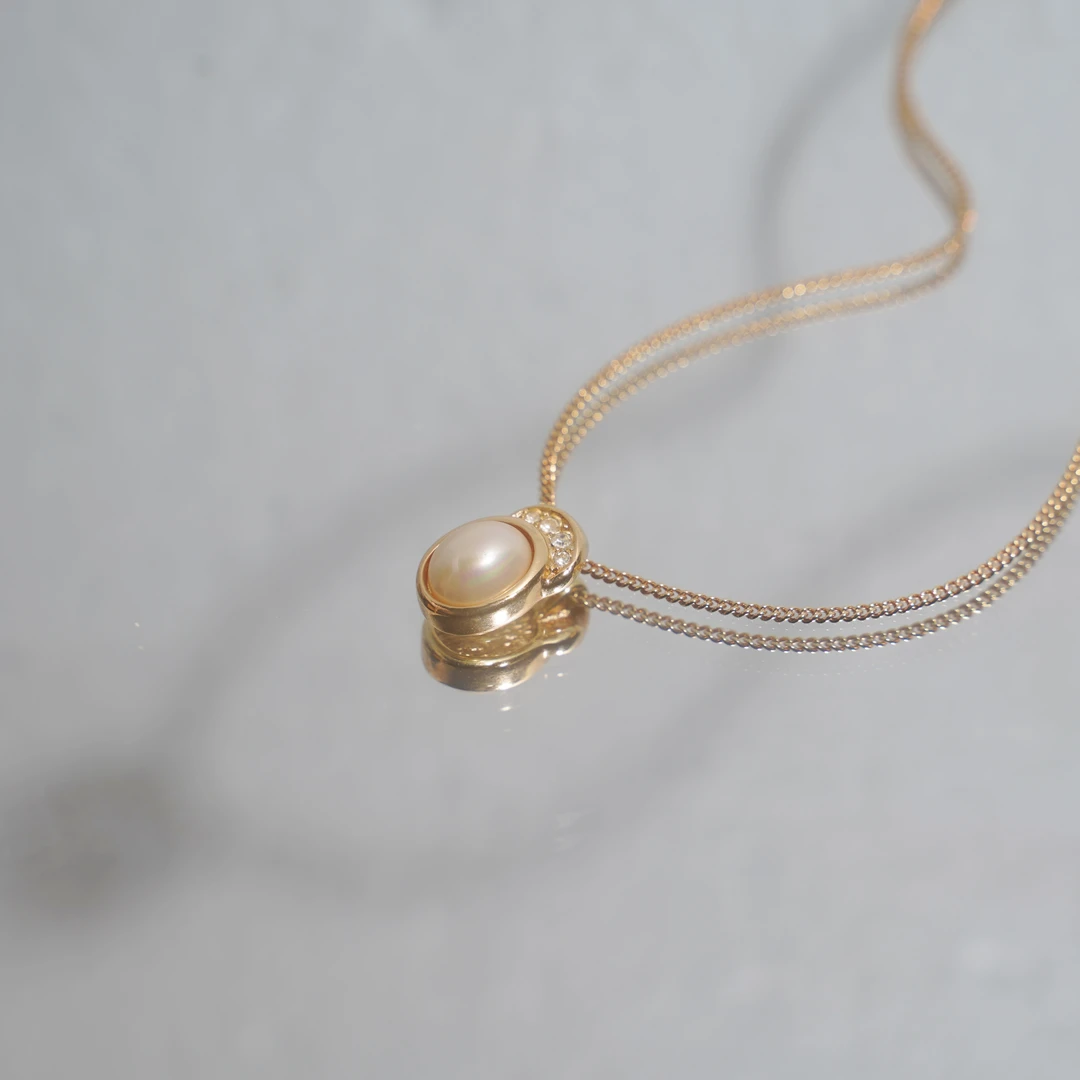 95新 DIOR/迪奥  DIOR/迪奥 椭圆珍珠款项链 zz03