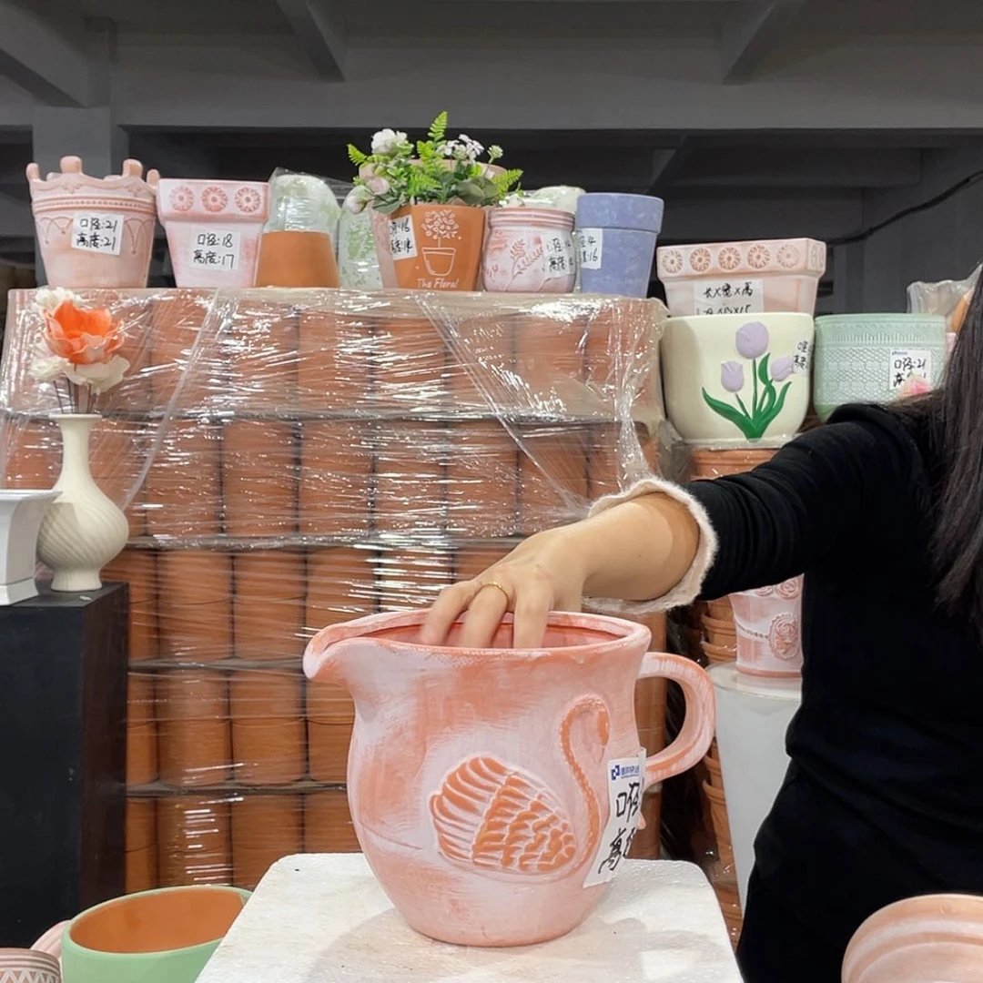 【闪购商品】红陶复古天鹅18-15