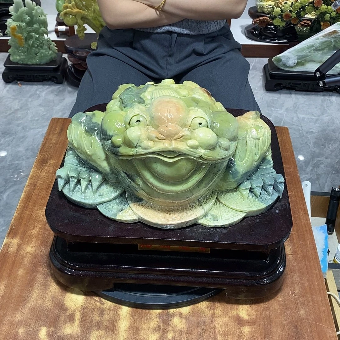知***乐玉山水摆件 玄关摆件