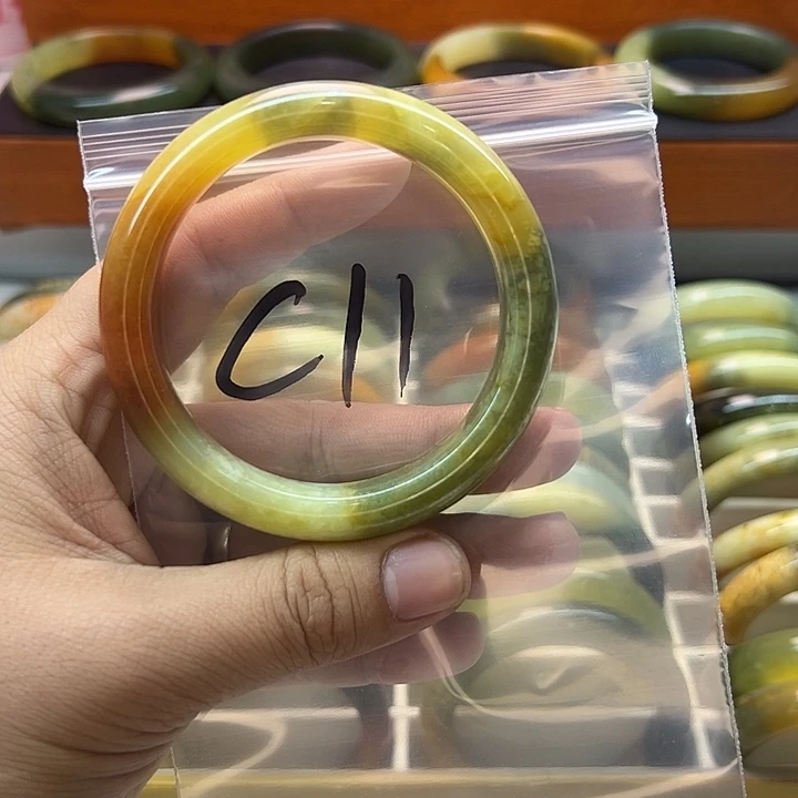 @***@蛇纹石玉合金手镯