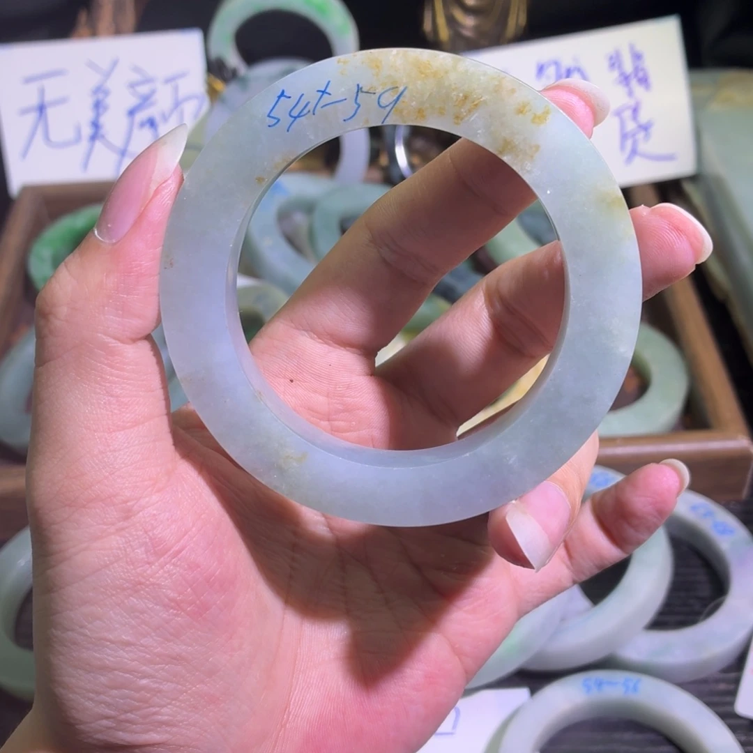定制翡翠未镶嵌翡翠A货手镯毛胚定制