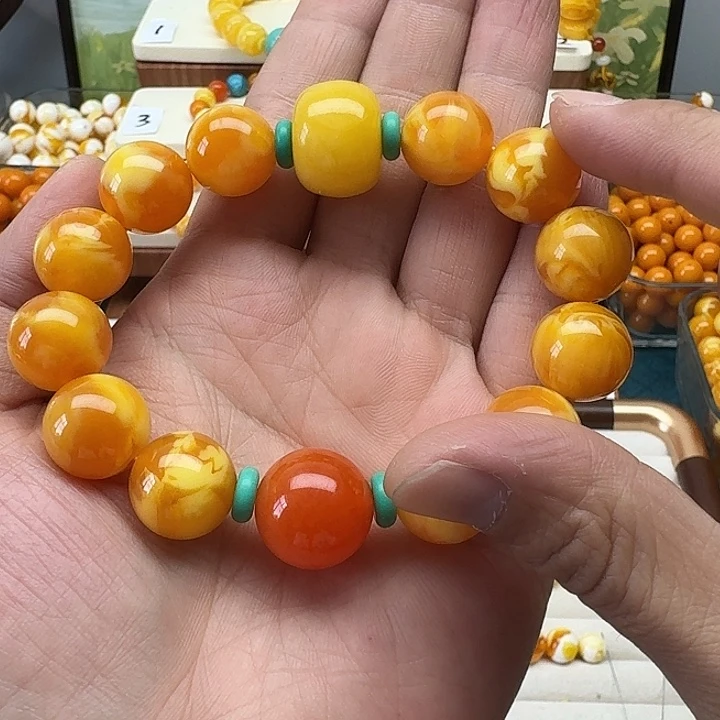 ****₄非金属精品老蜡色素串搭配一条