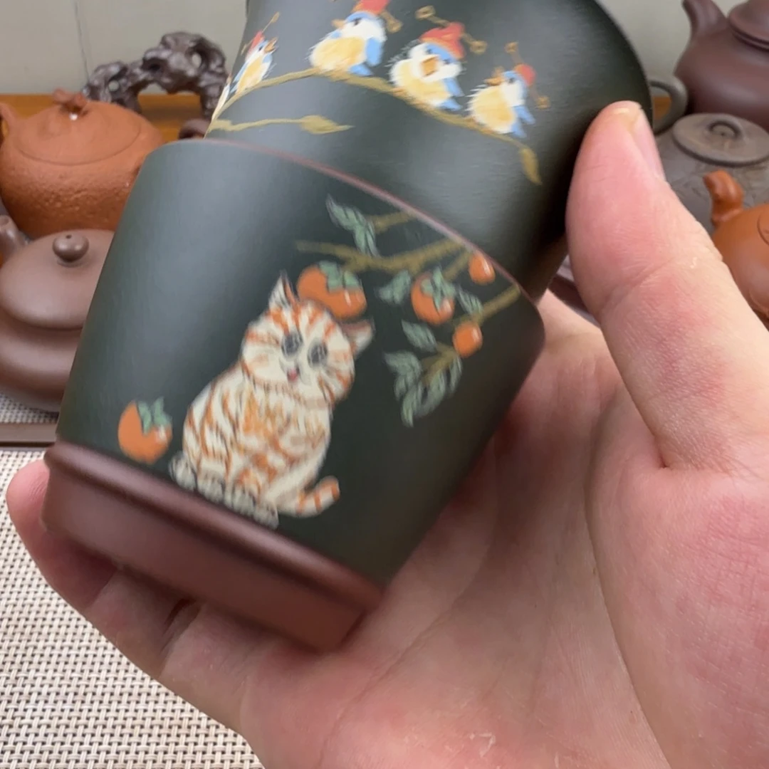 紫***木茶壶紫砂2个杯子杯子杯子杯子杯子