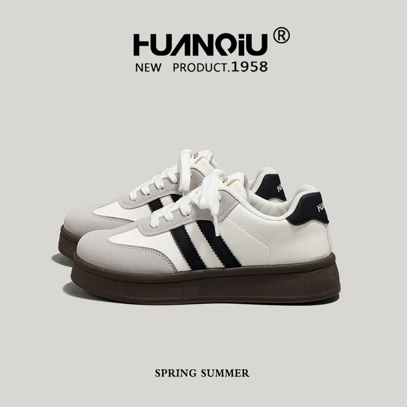 环球时尚高颜值小白鞋女2025早秋新款琥珀流光百搭休闲板鞋HC2716