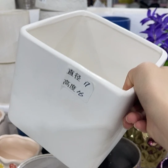 多肉绿植陶瓷花盆9.9包邮，有孔