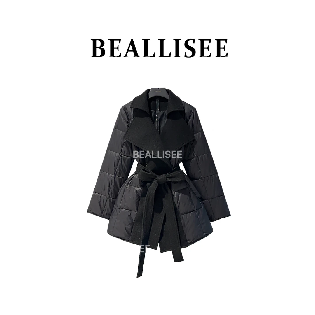 【宠粉价】羽绒白鸭绒羊毛时尚设计轻奢显瘦收腰WT-73