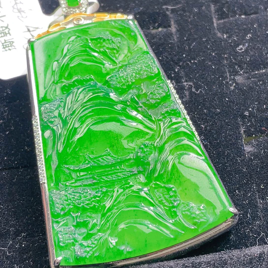 翡翠颈饰未镶嵌91，