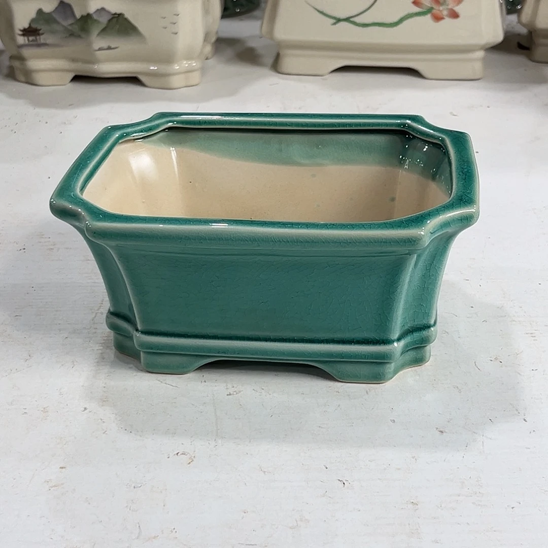 口径  20*15*9.5陶瓷绿植多肉微瑕花盆