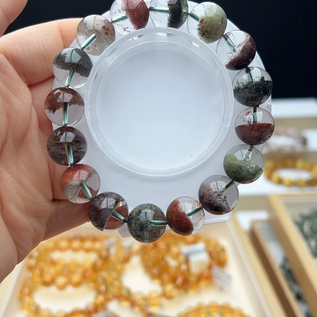 水晶手链未镶嵌P****?四季幽灵13.8mm55.8