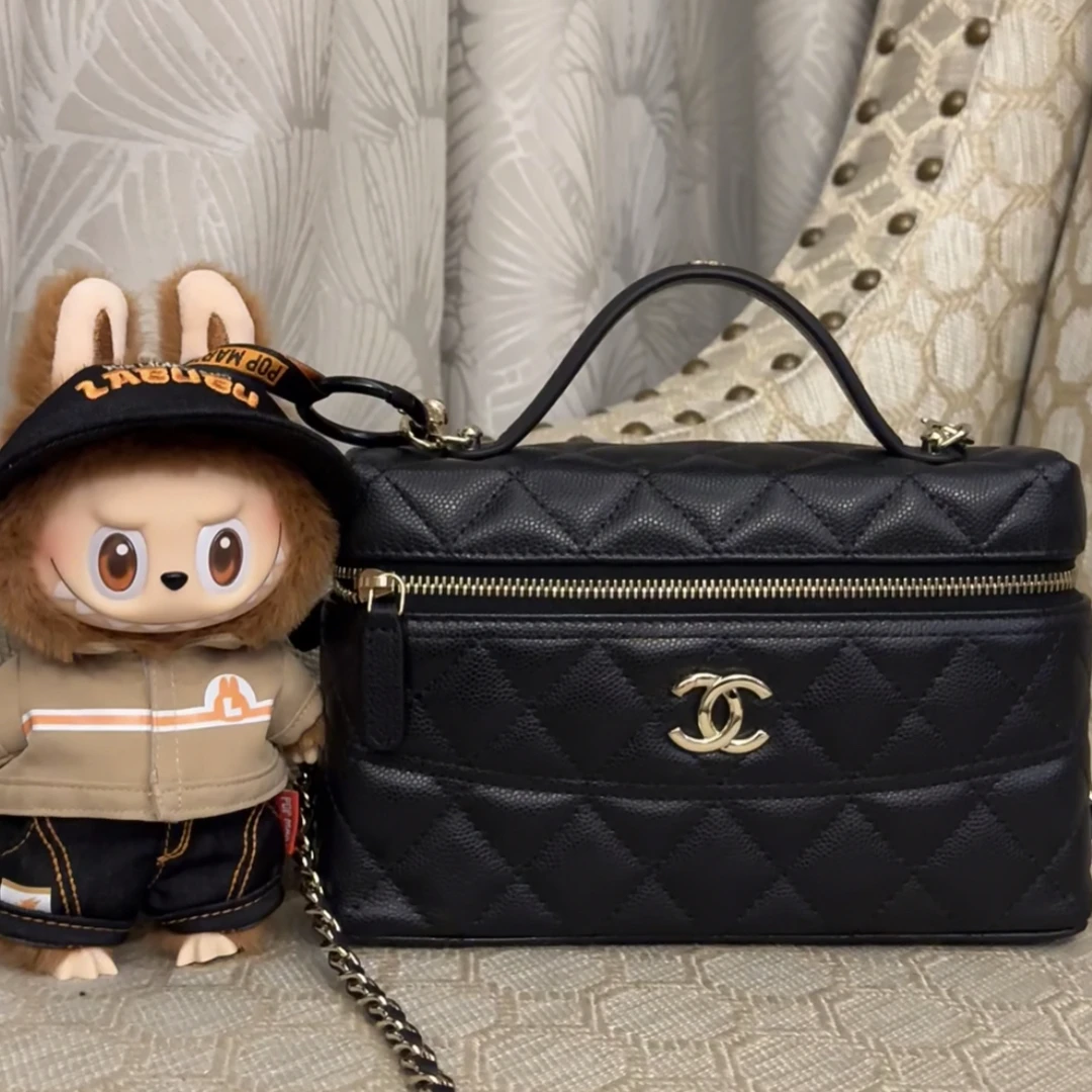 未使用 Chanel/香奈儿 26C/LP饭盒包 腰线款 斜挎包