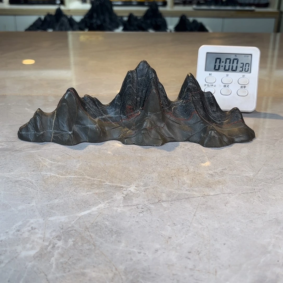 白***哥陶灵璧石手工雕刻奇石摆件