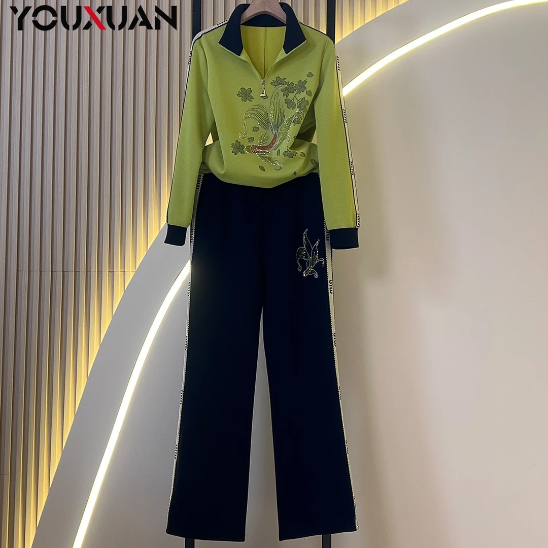 欧若风春秋季女装显瘦百搭韩版时尚休闲气质长袖运动套装89241