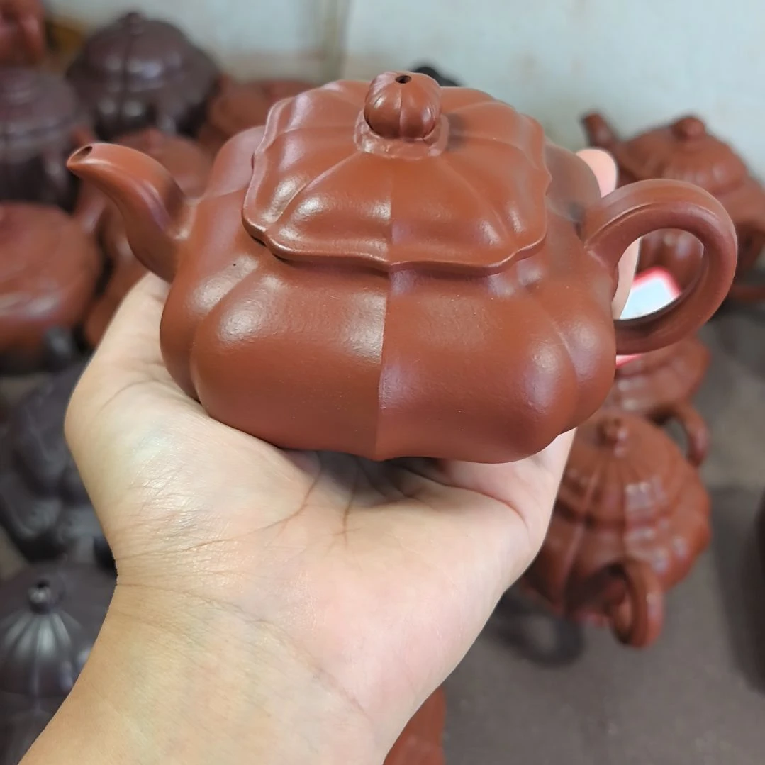 醉***锦茶壶紫砂朱泥筋纹传炉