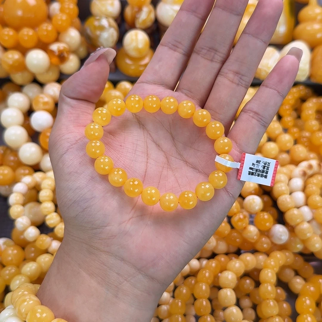 蜜蜡未镶嵌珠宝奇石同料10mm