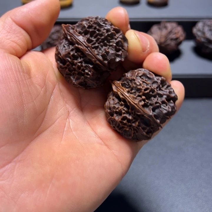 把件文玩核桃B凤凰牡丹40mm