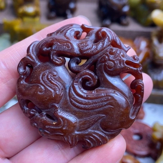 蛇纹石玉未镶嵌颈饰78