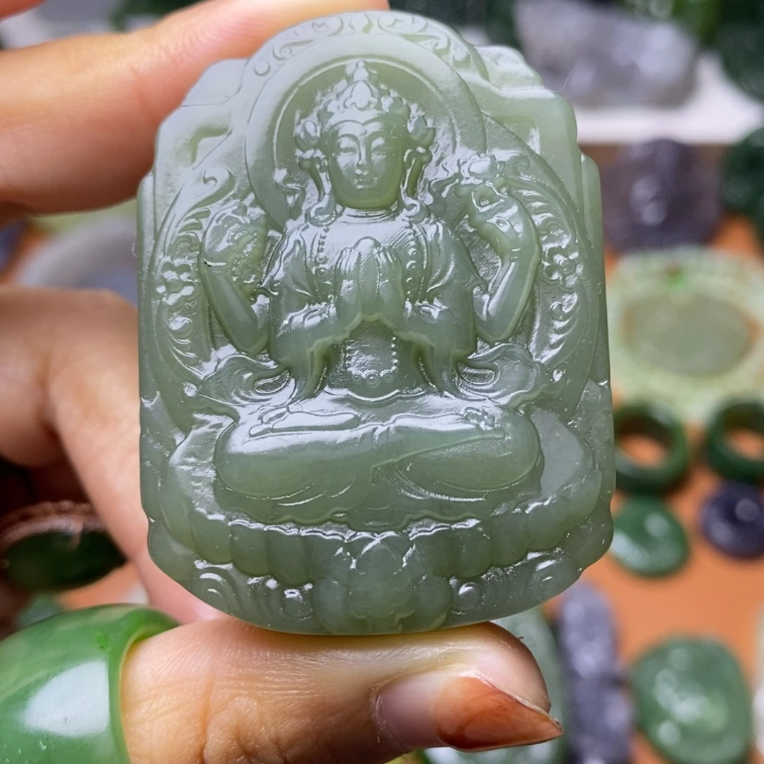 和田玉未镶嵌颈饰