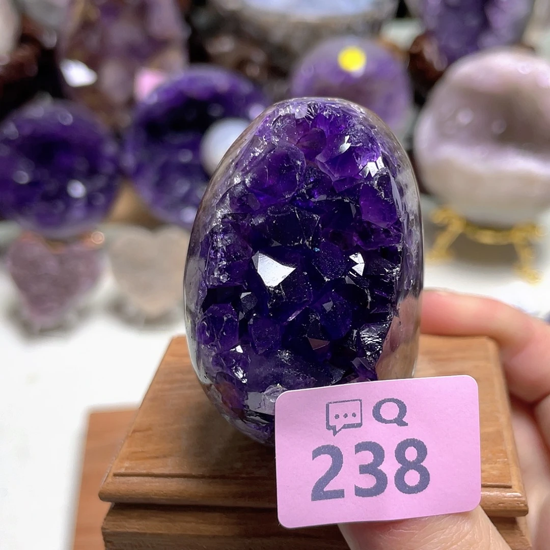 紫晶未镶嵌珠宝半成品