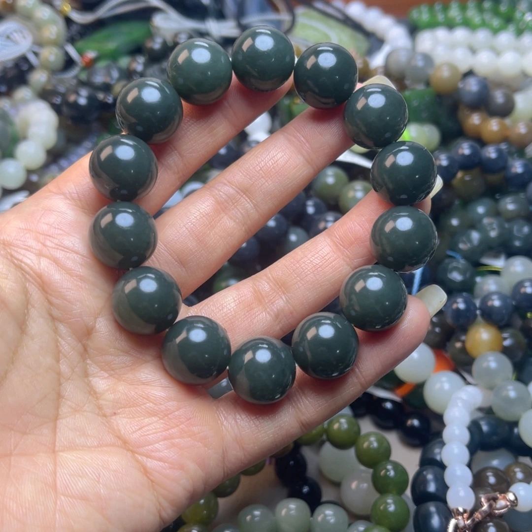 和田玉未镶嵌手链