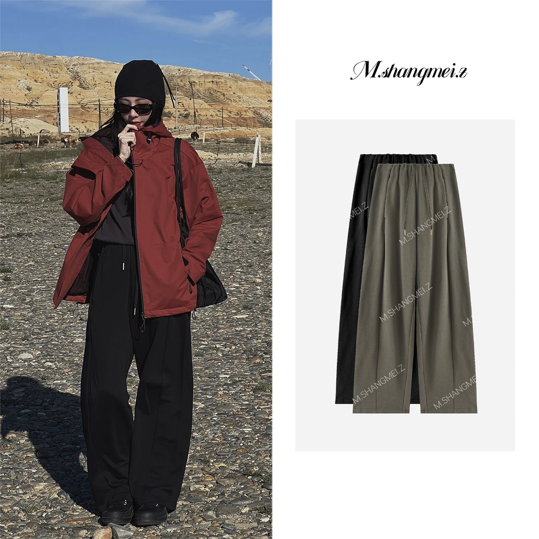 M.SHANGMEI.Z/沐熙【斩胯神裤】美大哥复古休闲慵懒休闲裤X08A2020