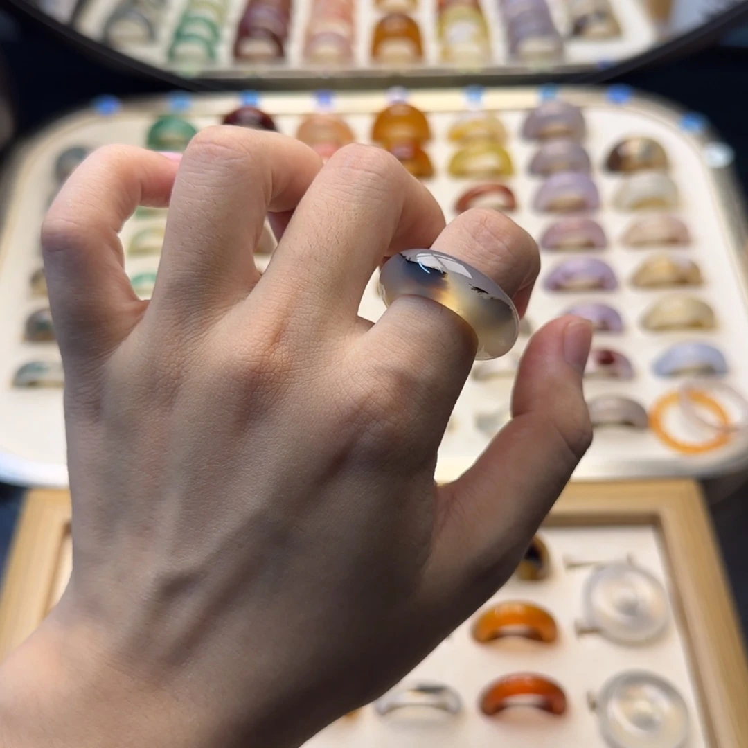 合金戒指玛瑙/玉髓