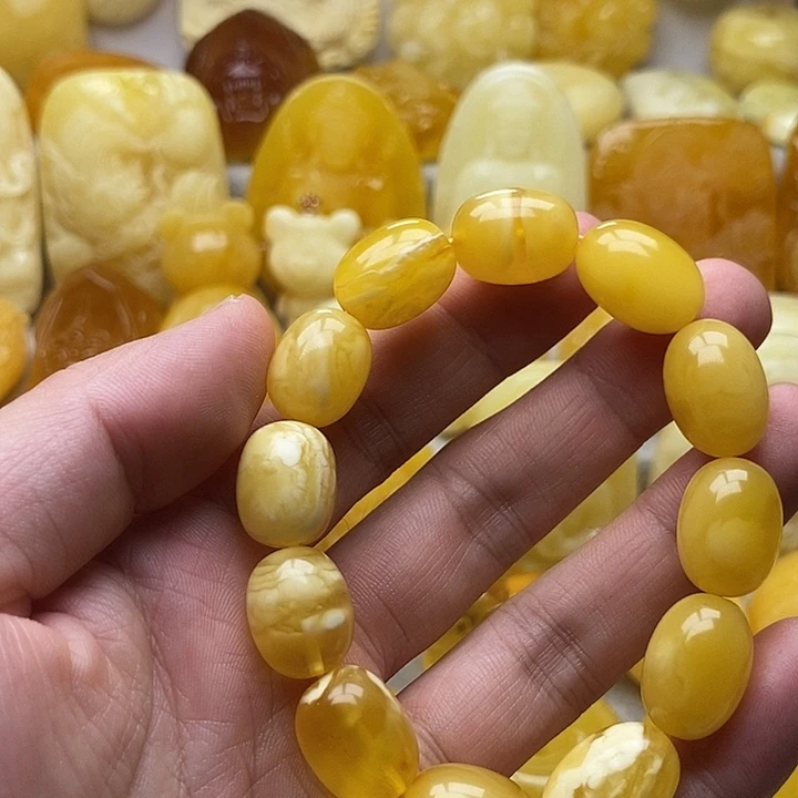琥珀颈饰未镶嵌琥珀蜜蜡吊坠