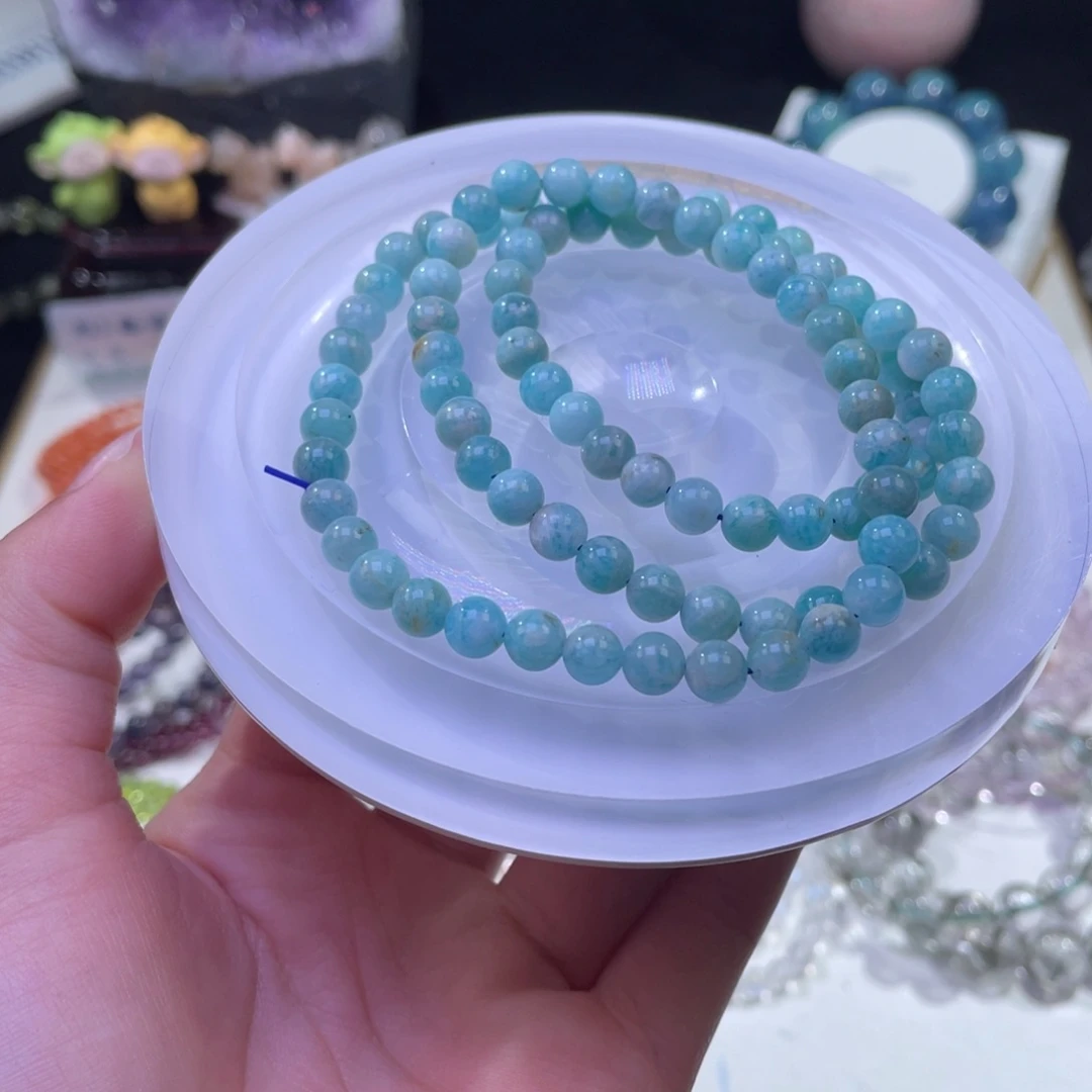 未镶嵌手链水晶老矿天河石6+