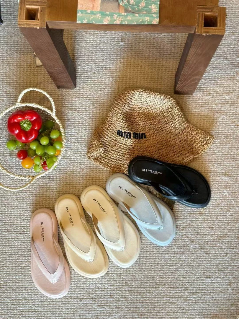 DZG（666-28#）多巴胺色系~夏季百搭沙滩人字拖凉鞋