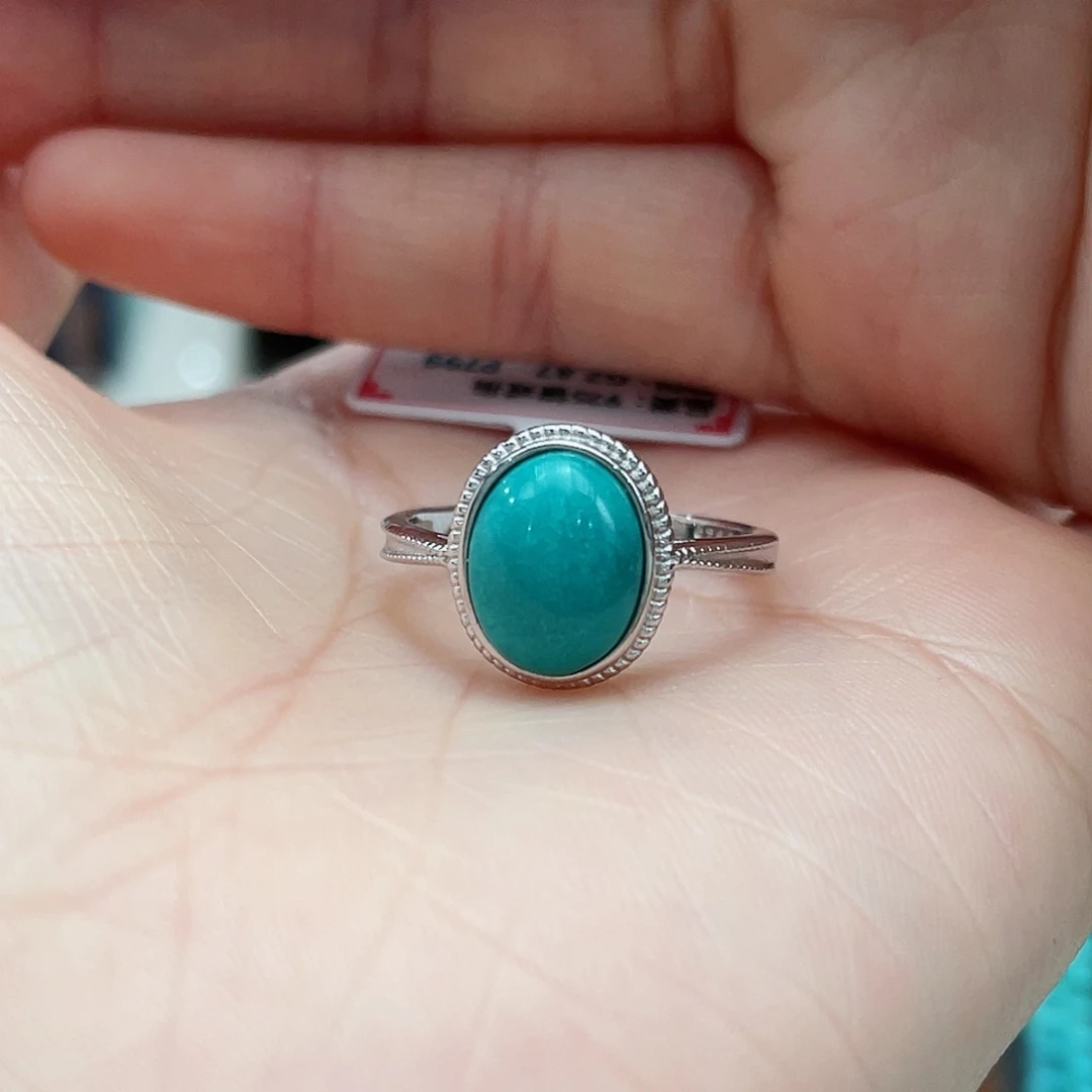 绿松石颈饰银S925镶嵌