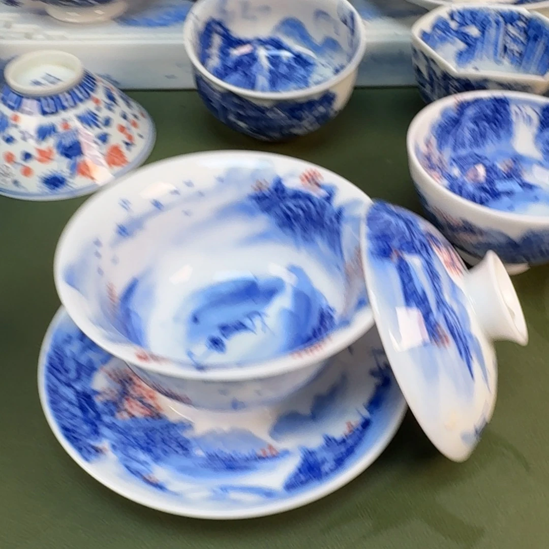 陶景德镇纯手绘茶具圆圆295