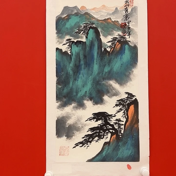 国画姜老师白袍原作限量发行