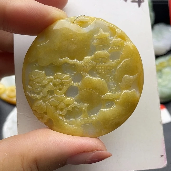 翡翠未镶嵌颈饰天然翡翠