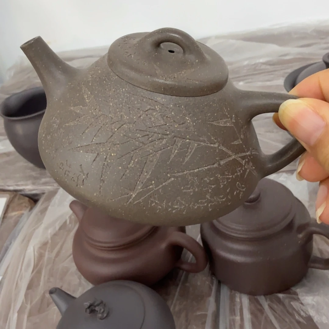 茶壶紫砂宜兴原矿天青150
