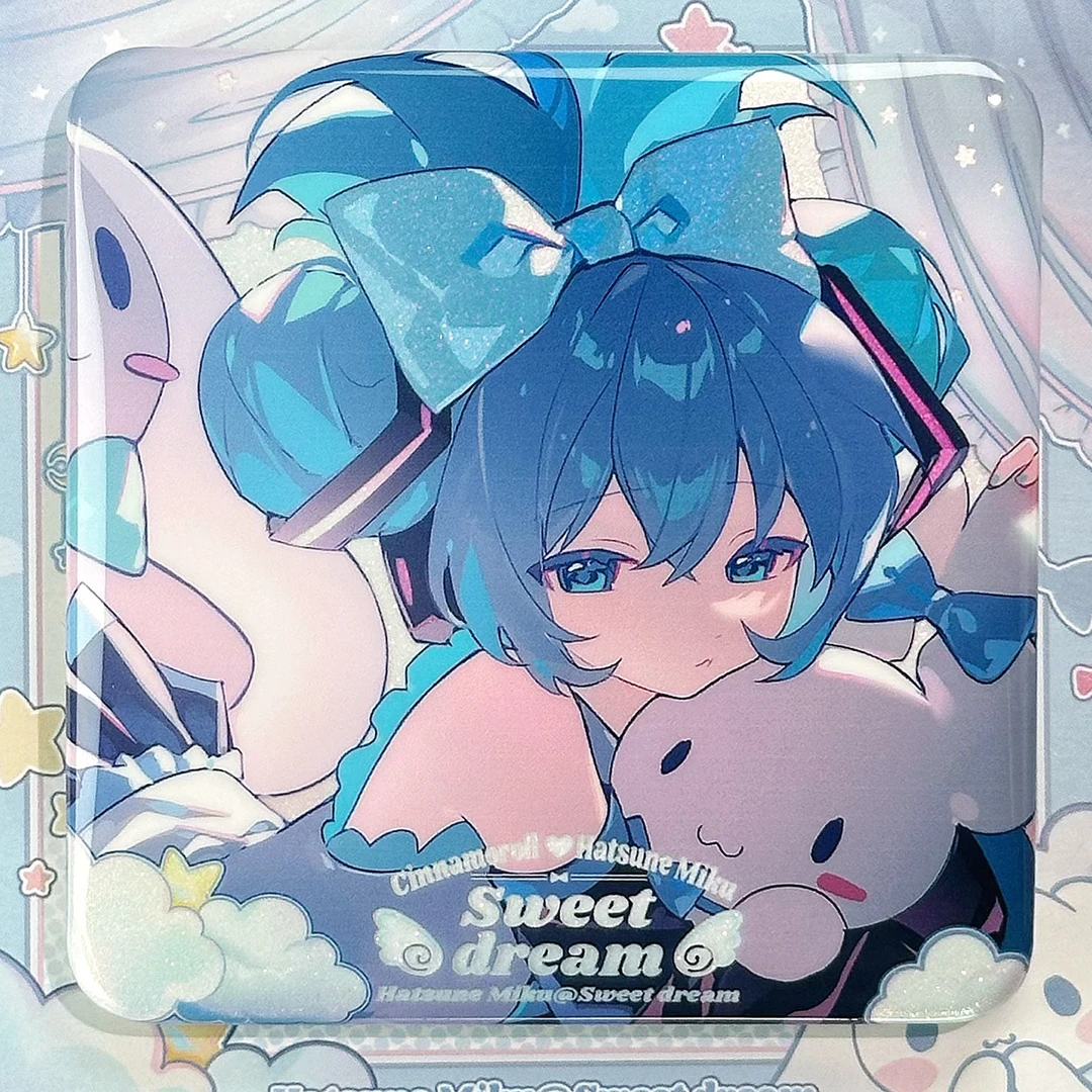 【种葱日记】初音未来同人谷子miku周边甜蜜梦境吧唧徽章色纸立牌