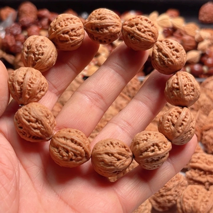 手串文玩核桃野生燕山小八棱手串