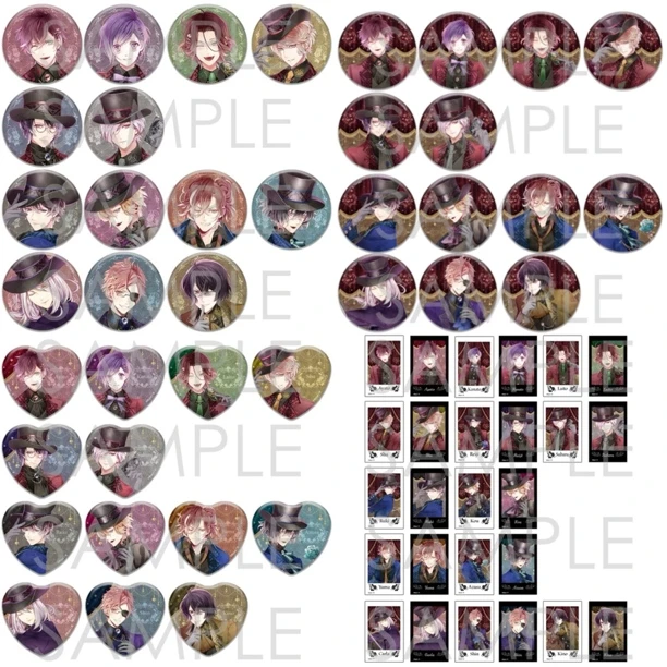 魔鬼恋人Rose Party系列暗夜玫瑰吧唧徽章拍立得