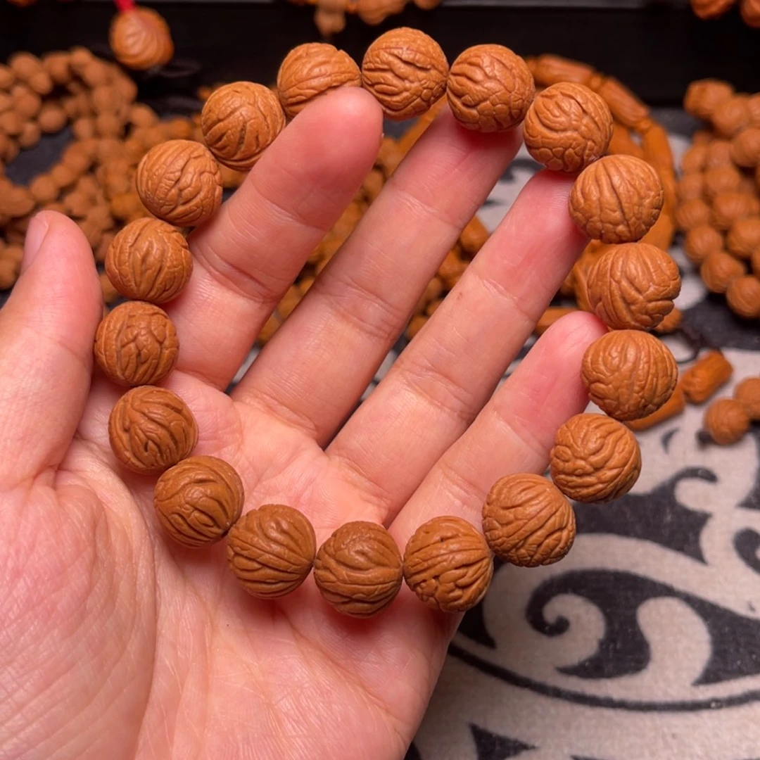 桃核手串龙纹甲骨14