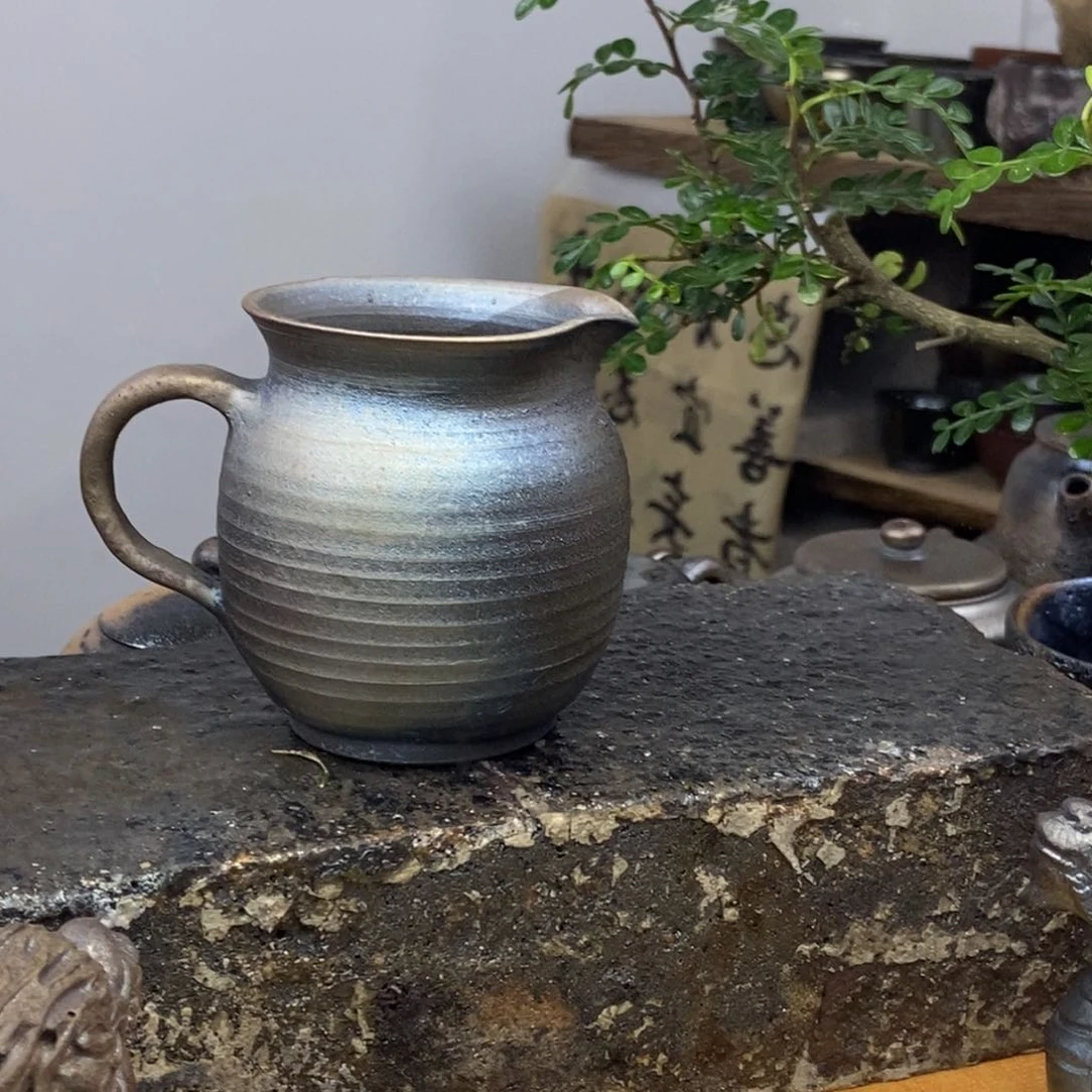 筆**狂建水紫陶柴烧茶具